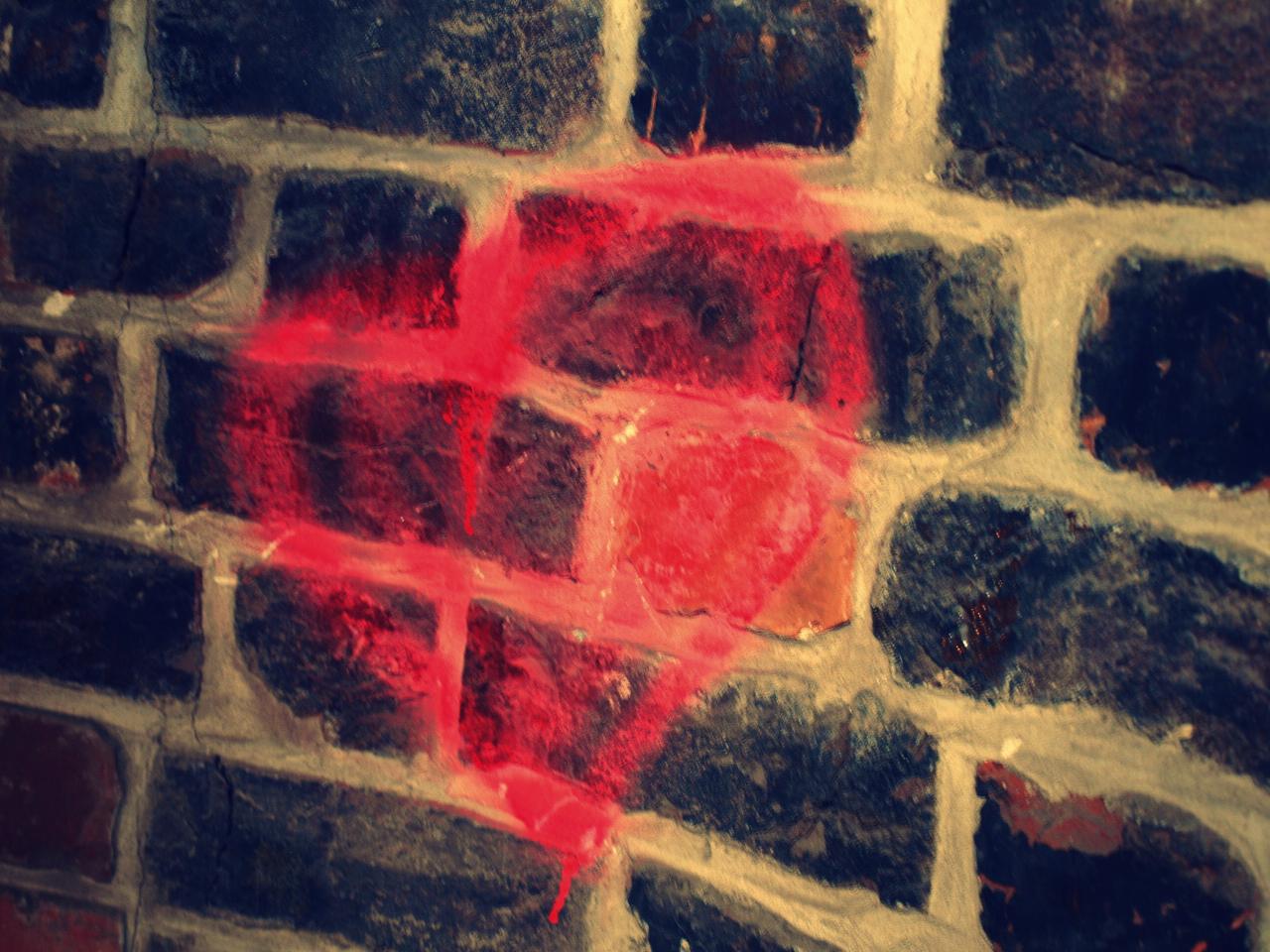 Brick wall, bulk heart